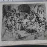 A large collection of unframed Henry Rayner etchings,