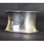 Engine turned napkin ring