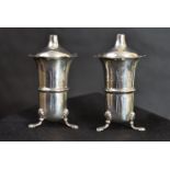 Pair of salt pots B'ham 1909 DC290