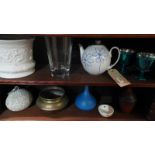 A collection of various pottery, porcela