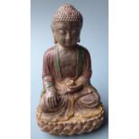 An antique Chinese cast iron figure of a