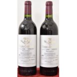 Two bottles of Vega Sicilia Unico 1996