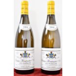 Two bottles of Puligny Montrachet Pucelles Domaine