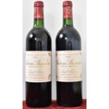 Two bottles of Château Branaire Saint Julien Grand