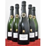 Six bottles of Bollinger, La Grande Année 2004