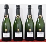 Four bottles of Bollinger, La Grande Année 2004