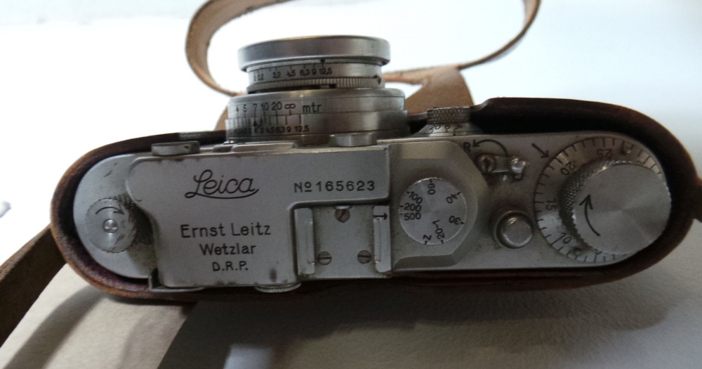 A Leica Ernst Leitz no165623 in original leather case - Bild 2 aus 2