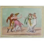 James Gillray (British, 1756 - 1815) a coloured etching, 'La Walse, Le Bon Genre' published 1810