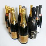 A collection of vintage champagne