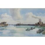 A. Victor Coverley-Price, (b.1901, British) a watercolour and pencil, 'View from New Battersea