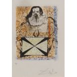 Salvador Dali (Spanish, 1904 - 1989) a limited edition etching of a Spanish Conquistador, 47/50,