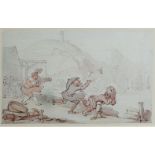 Thomas Rowlandson (British, 1756 - 1827) a fine ink and watercolour on paper, untitled, signed lower