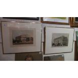 A pair of gilt framed architectural London scenes