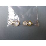 A pair of 14ct gold,