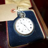 A hallmarked silver pocket watch by J.