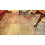 A large Chinese hand knotted carpet the