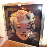 A Marilyn Monroe mirror, with label on t