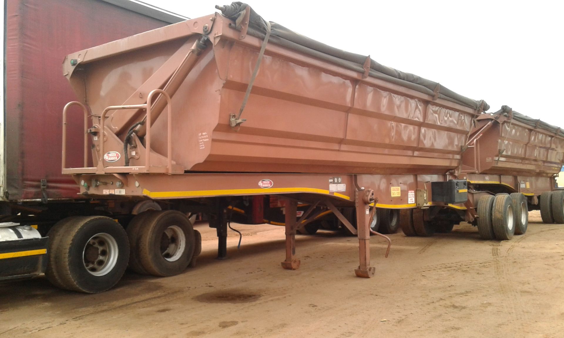 2013 SA TRUCK BODIES SIDE TIP INTERLINK TRAILER - (HCR782MP / HCR785MP)