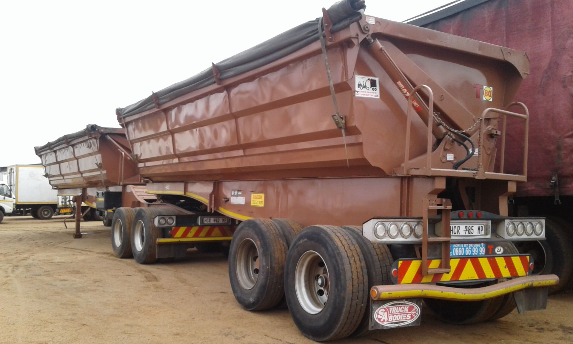 2013 SA TRUCK BODIES SIDE TIP INTERLINK TRAILER - (HCR782MP / HCR785MP) - Image 3 of 7