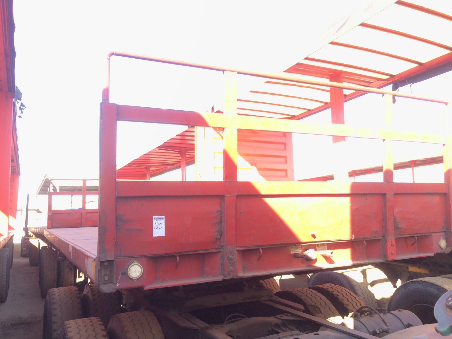 2004 HENRED F/DECK SUPERLINK TRAILER - (RFC922/937GP)