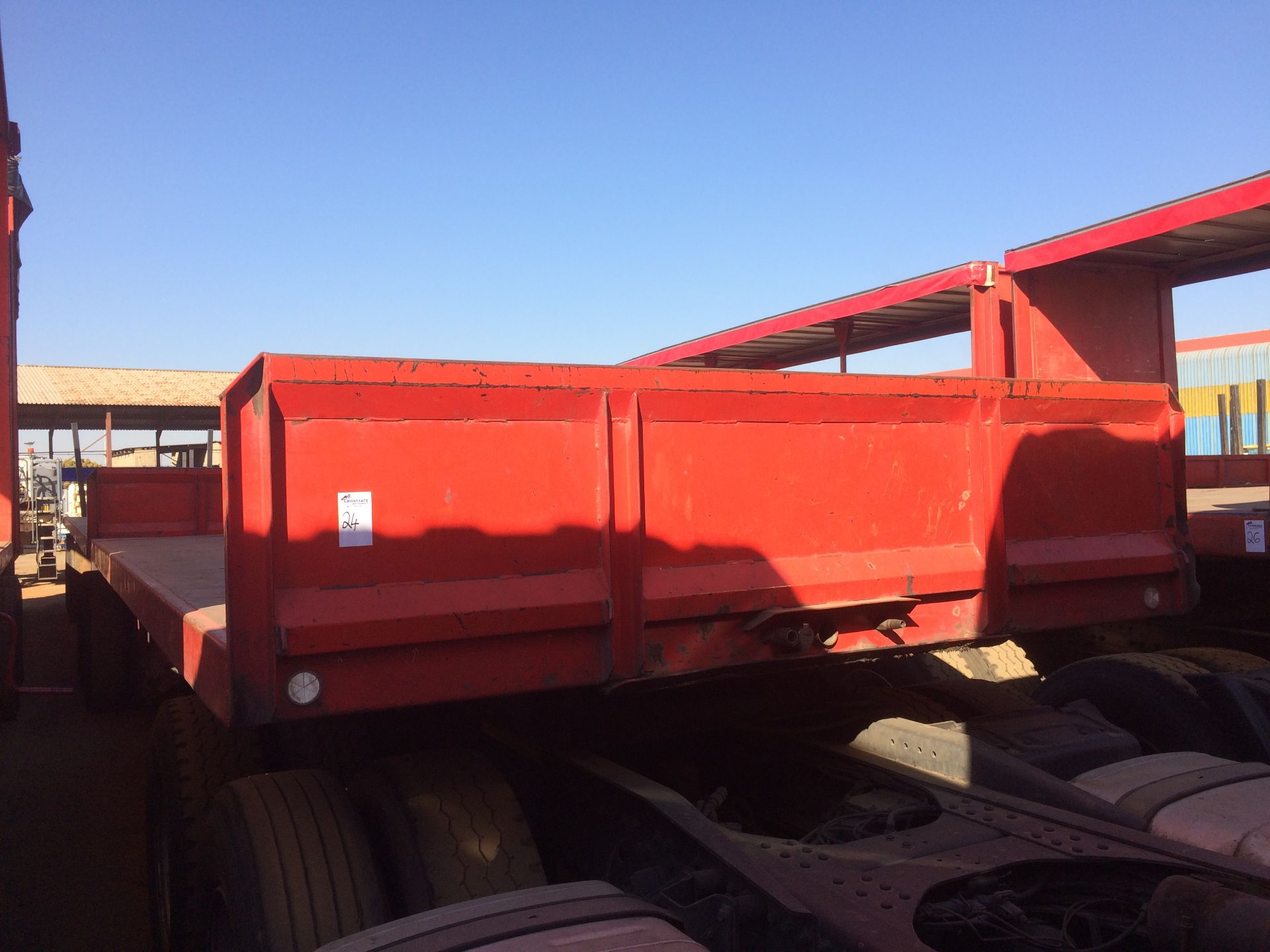 2008 BURG F/DECK SUPERLINK TRAILER - (RTX281/266GP)