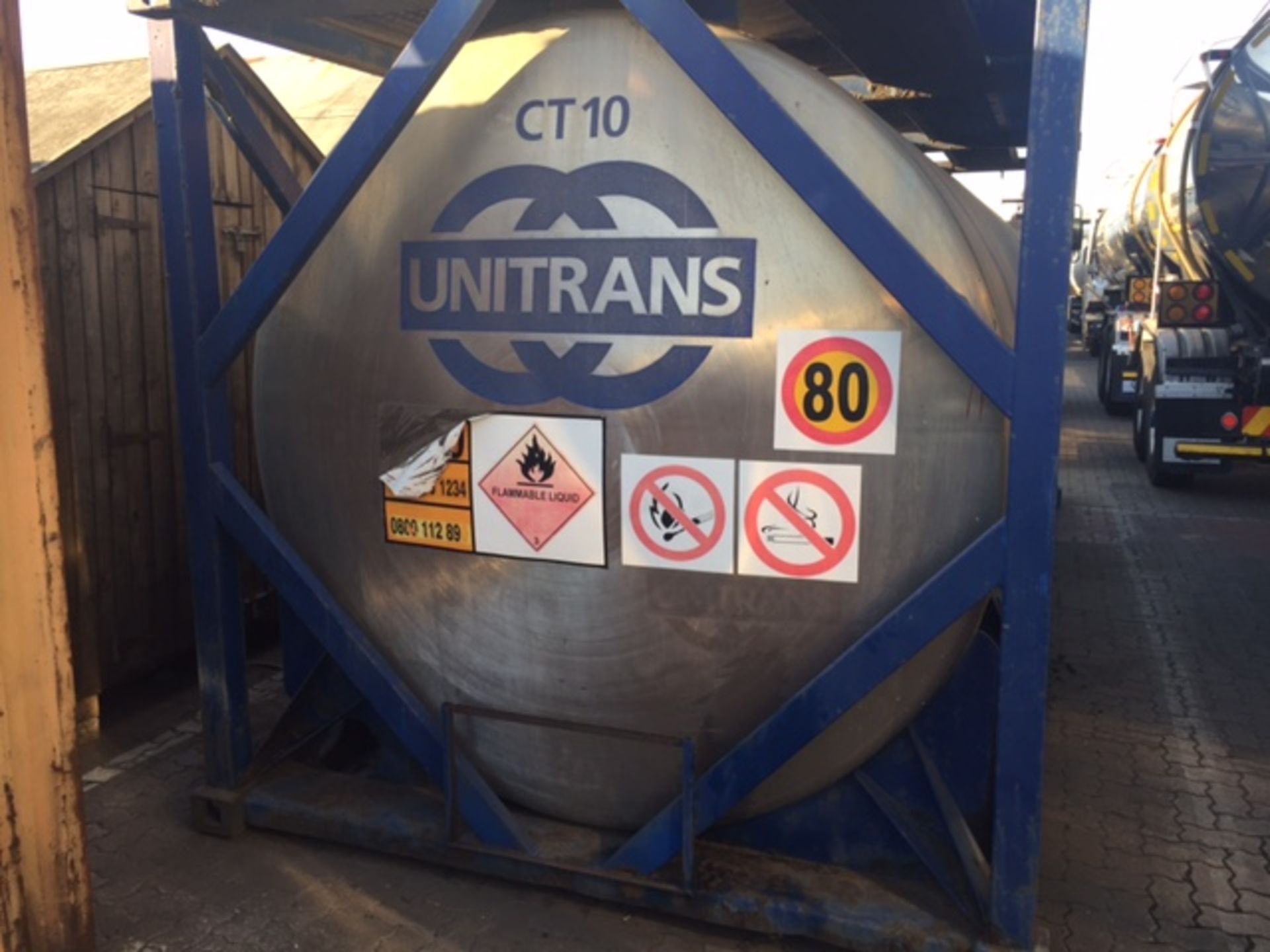 STAINLESS STEEL TANK WITH FRAME- - (CT10) - LOCATION KZN - Subject to Confirmation