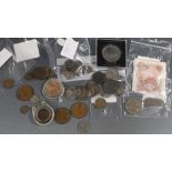 A COLLECTION OF MIXED COINS DATING FROM ROMAN TO 20TH CENTURY, to include a Maximus I (235-238) Sest