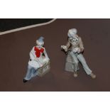 TWO NAO STYLE CLOWN FIGURES
