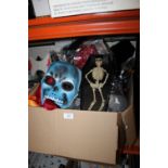 A BOX OF HALLOWEEN ITEMS