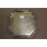 A 28TH CAVALRY SIGNED HALLMARKED SILVER SALVER - SHEFFIELD 1920, WEIGHT APPROX. 895g
