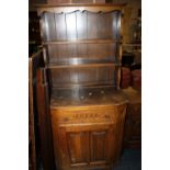 AN OAK 'L MARCUS LTD' SMALL DRESSER A/F