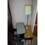 A RETRO VINTAGE LAMP TABLE & ANOTHER (2)
