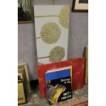 A SELECTION OF SIX CANVAS PICTURES