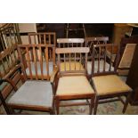 SIX ASSORTED MAHOGANY 19TH CENTURY DINING CHAIRS