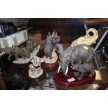 A COLLECTION OF ASSORTED ELEPHANTS
