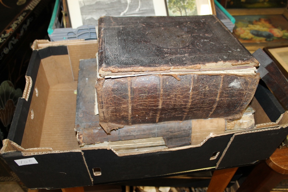 TWO LARGE BIBLES