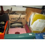 A QUANTITY OF ELECTRICALS TO INCLUDE A BUSH RADIO, CARAVAN TV, PIFCO ITEMS ETC