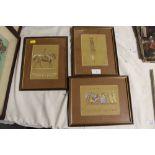 LOCAL INTEREST - THREE FRAMED & GLAZED HAND FINISHED PHOTO - LITHO IMAGES