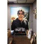 A COLLECTION OF POSTERS TO INCLUDE A LARGE ADVERTISING POSTER OF 'THE HANGOVER PART III' TOGETHER W