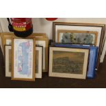 A COLLECTION OF FRAMED PICTURES + PRINTS