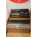 A 'DECCA' CORVETTE VINTAGE RECORD PLAYER & A CASSETTE DECK