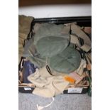 A TRAY OF ASSORTED MILITARY WEBBING