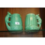 A PAIR OF LARGE SYLVAC MUGS