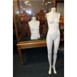 FOUR SHOP DISPLAY MANNEQUINS