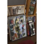 A QUANTITY OF RAILWAY INTEREST PICTURES AND PRINTS, TO INCLUDE FRAMED JIGSAWS, ETC