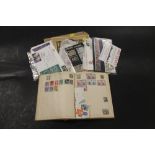 A STAMP ALBUM TO INCLUDE COMMONWEALTH, GREAT BRITAIN, ETC TOGETHER WITH PRESENTATION PACKS, ETC