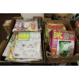 TWO BOXES OF CHILDREN'S COMICS, TO INCLUDE SOME 1970'S MARVEL COMICS