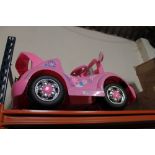 A GIRLS ELECTRIC PINK CAR