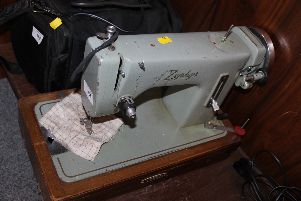 A VINTAGE ZEPHYR SEWING MACHINE