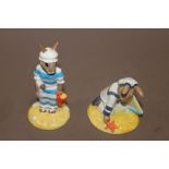 TWO ROYAL DOULTON BUNNYKINS OF THE YEAR FIGURES 'MOTHER' BUNNYKINS 1999 + 'SAILOR BUNNYKINS'